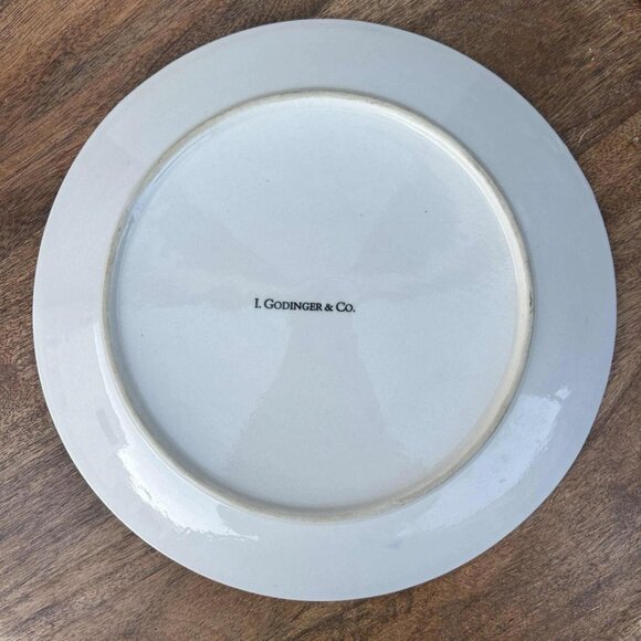 Vintage I Godinger & Co Blue & White Round Floral 9" Plate - Wall Decor ? - Picture 3 of 3